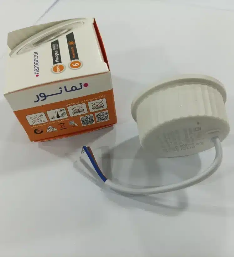 هالوژن 6وات نمانور مدل MR16 پایه سیم دار