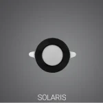 پنل ال ای دی 7 وات بدنه مشکی دایره ای پارس شعاع توس