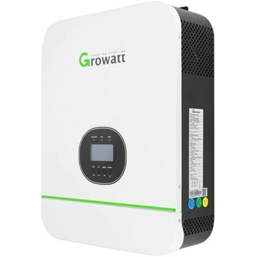 سانورتر 3 کیلووات، 24 ولت، 50 آمپر MPPT برند Growatt مدل SPF3000TL HVM-24